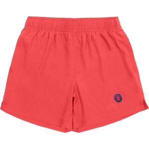Little Donkey Andy Women’s Quick-Dry Running Shorts, High Waist Stretch Workout Hiking Bicycle Athletic Shorts with Liner(C4.built-in Brief- Red)