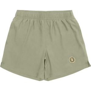Little Donkey Andy Women’s Quick-Dry Running Shorts, High Waist Stretch Workout Hiking Bicycle Athletic Shorts with Liner(C7.built-in Brief- Khaki)
