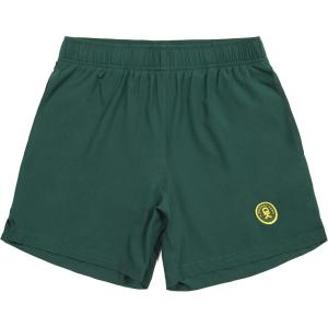 Little Donkey Andy Women’s Quick-Dry Running Shorts, High Waist Stretch Workout Hiking Bicycle Athletic Shorts with Liner(C8.built-in Brief- Dark Green)