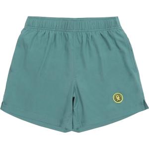 Little Donkey Andy Women’s Quick-Dry Running Shorts, High Waist Stretch Workout Hiking Bicycle Athletic Shorts with Liner(C9.built-in Brief- Pagoda Blue)