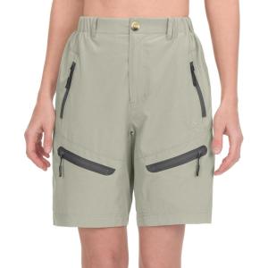 Little Donkey Andy Women’s Stretch Quick Dry Cargo Shorts for Hiking Travel(B4 Khaki)