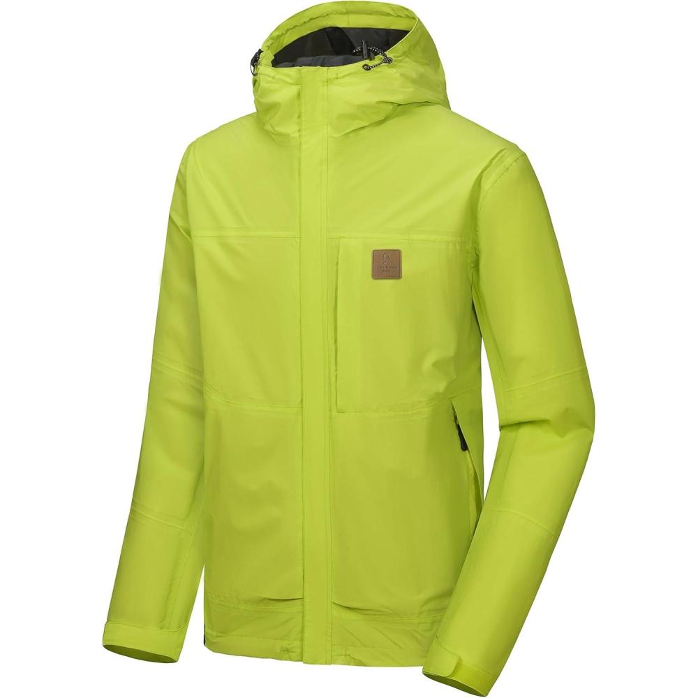 imageLittle Donkey Andy Mens Waterproof Rain Jacket Windproof Light Jacket Outdoor Rain Shell with Hood for Hiking Travel GolfLove Bird
