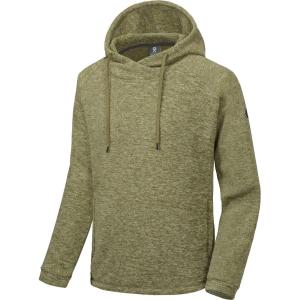 Little Donkey Andy Men’s Lightweight Polar Fleece Hooded Pullover Hoodies Warm Sweatshirts Running Hiking Travel