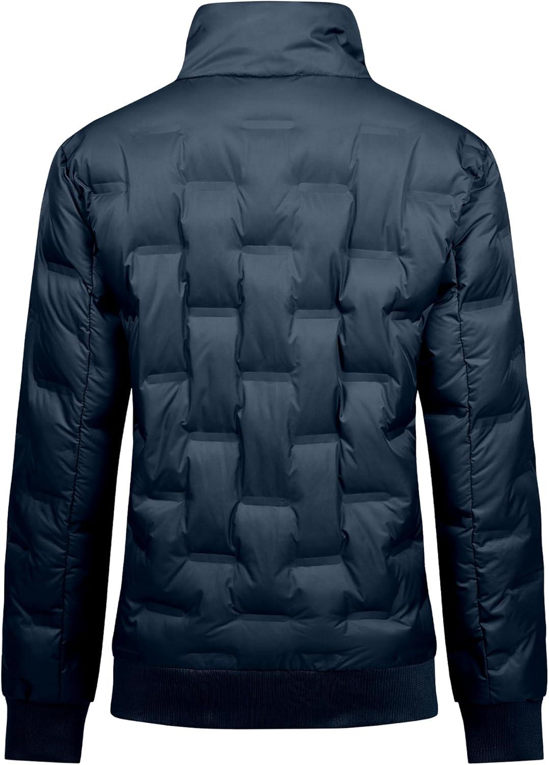 imageLittle Donkey Andy Womens Puffer Jacket Lightweight Quilted Jackets Winter Warm Light Stand Collar Jacket with 3 PocketsDark Blue