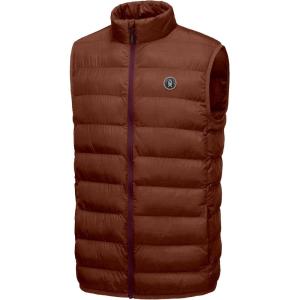 Little Donkey Andy Men’s Lightweight Warm Puffer Vest Apricot Orange 2XL