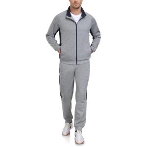 Little Donkey Andy Men’s Tracksuit Sweatsuits 2 Piece Set Athletic Jogging Gym Elasticity Activewear Sweat Track Suits Sets(Raglan-light Grey)