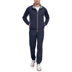 Little Donkey Andy Men’s Tracksuit Sweatsuits 2 Piece Set Athletic Jogging Gym Elasticity Activewear Sweat Track Suits Sets(Raglan-navy)