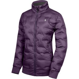 Little Donkey Andy Women’s Puffer Jacket Lightweight Quilted Jackets Winter Warm Light Stand Collar Jacket with 3 Pockets(Dark Purple)