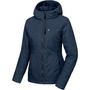 Little Donkey Andy Women’s Puffer Jacket Lightweight Windproof Warm for Hiking Travel Ski with Recycled Insulation(Blue)