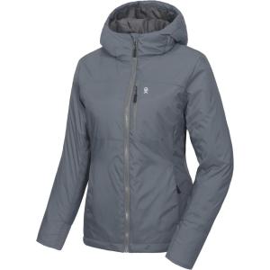 Little Donkey Andy Women’s Puffer Jacket Lightweight Windproof Warm for Hiking Travel Ski with Recycled Insulation(Grey)