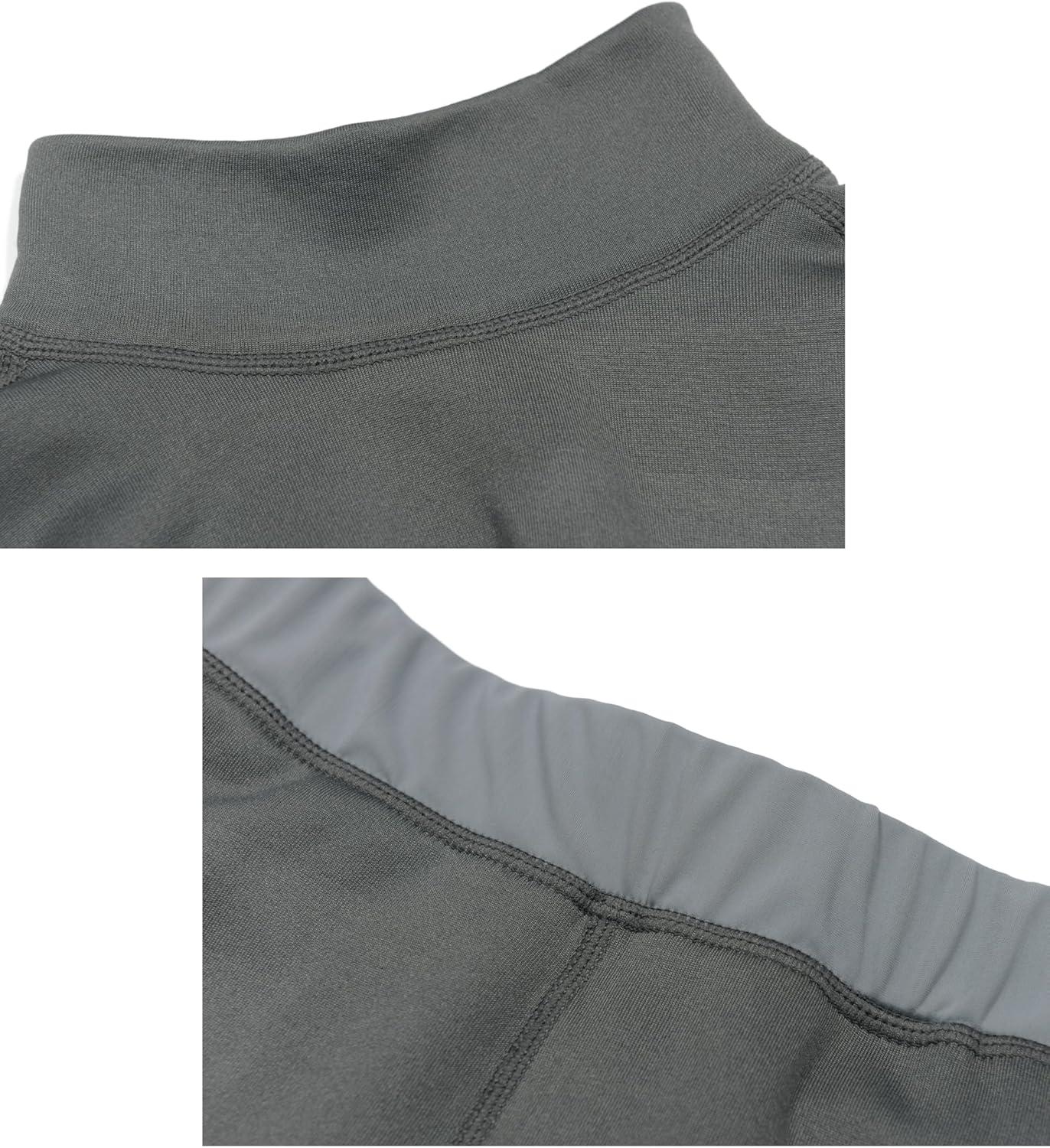 imageDasawamedh Womens Fleece Thermal Underwear Set Lightweight Warm Base Layers Long Johns for Hiking Skiing DivingA Grey