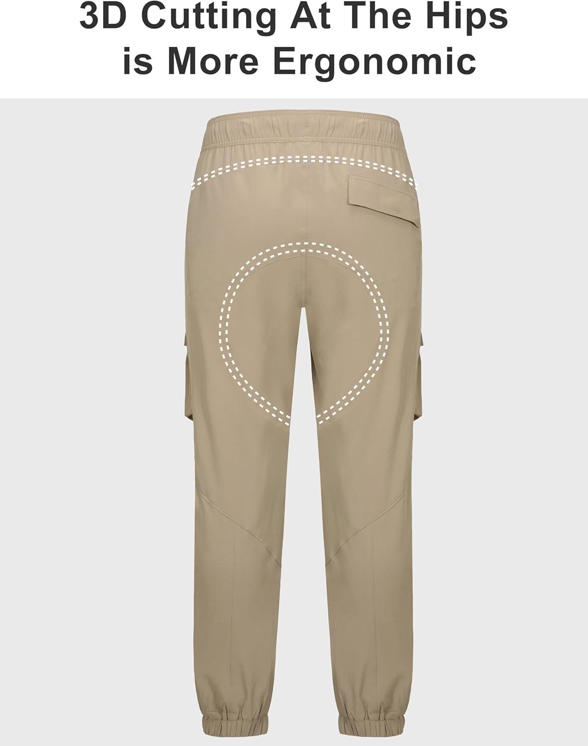 imageLittle Donkey Andy Mens Hiking Pants Lightweight Quick Dry Outdoor Running Cargo