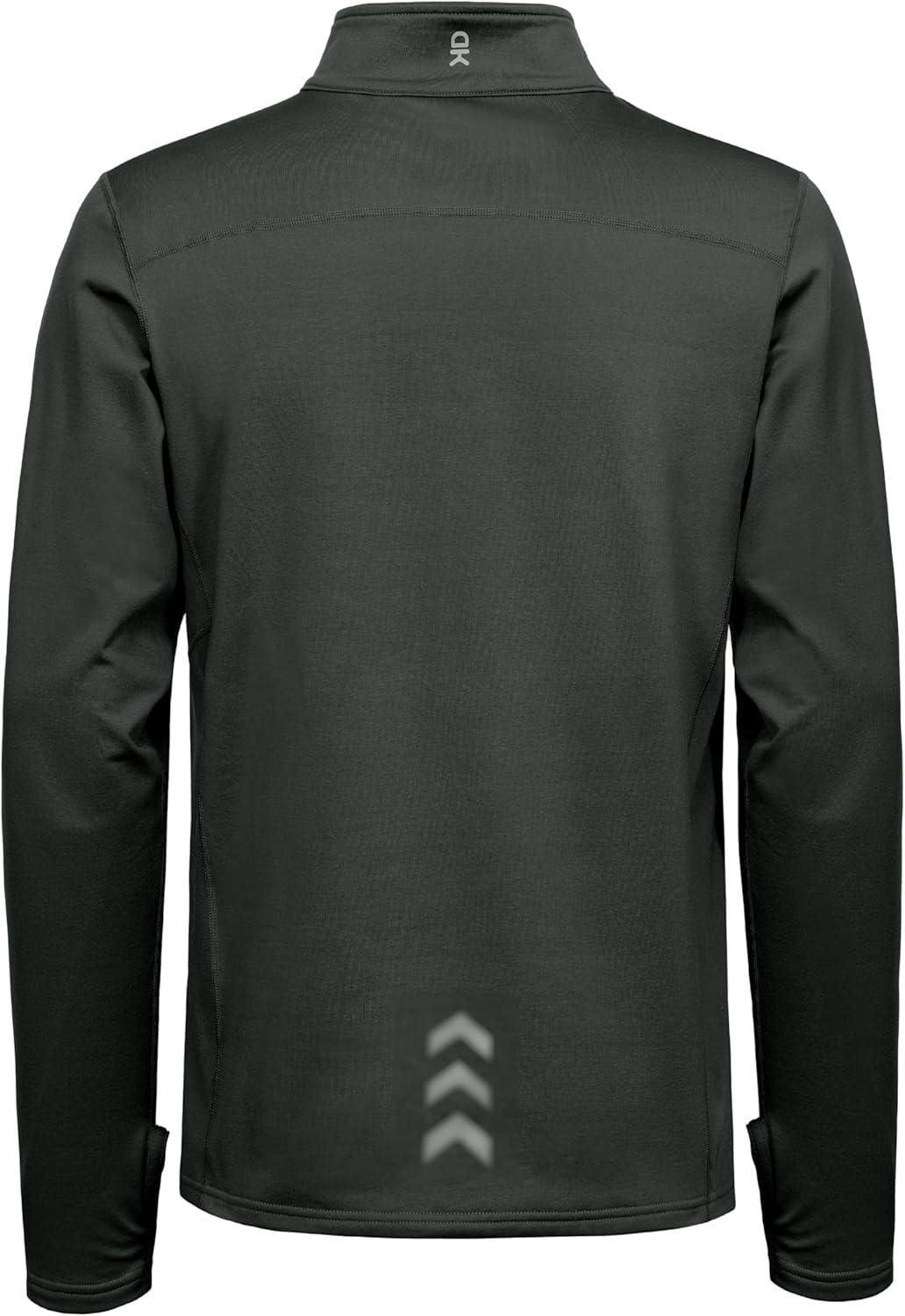 imageLittle Donkey Andy Mens Winter Fleece Pajama Set Warm Long Sleeve Pjs Quarter Zip Sleepwear Lounge Pants With Fly1 Black