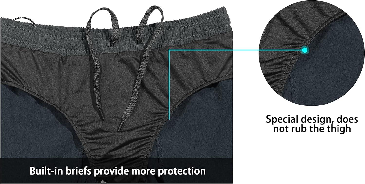 imageLittle Donkey Andy Womens 7 Inches Quick Dry Golf Shorts Stretch Athletic Shorts with Liner LaserCutting PocketsCarbon Heather