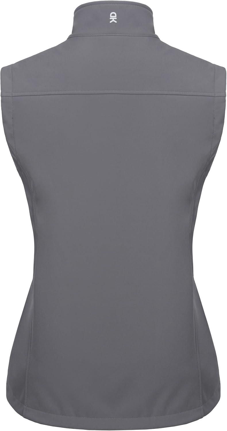 imageLittle Donkey Andy Womens Golf Vest Warm Fleece Lined Sleeveless Jacket for Hiking Travel RunningGray4 Pockets