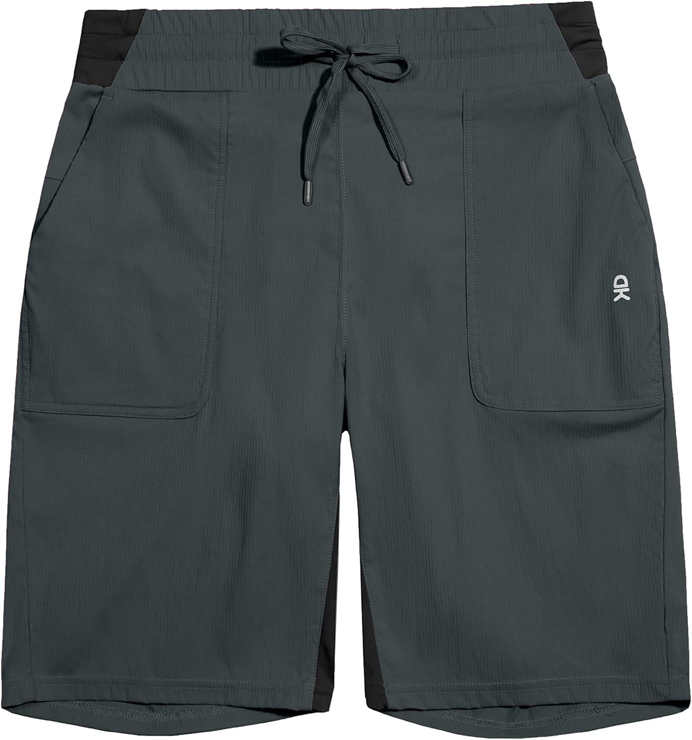 imageLittle Donkey Andy Womens Quick Dry Hiking Bermuda Shorts Stretch Golf Shorts Elastic Waist with DrawstringBlack Sand