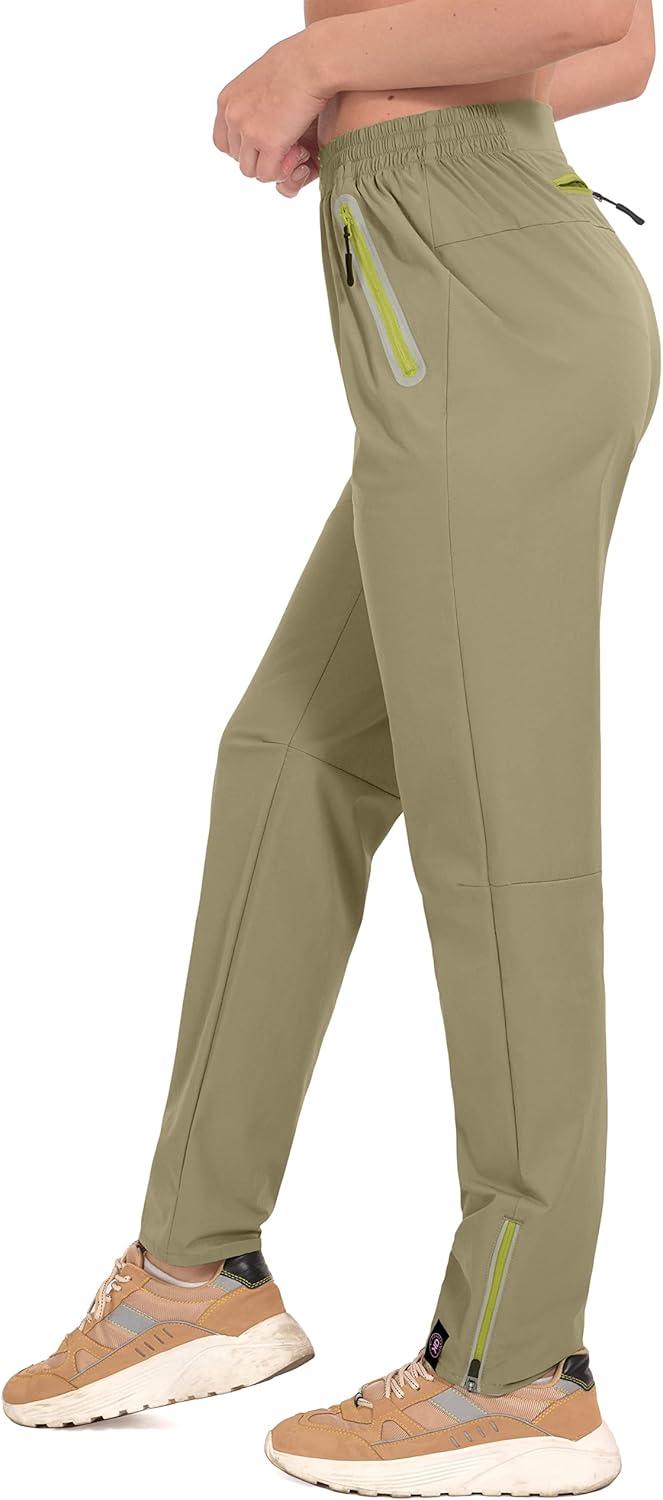 imageLittle Donkey Andy Womens Quick Dry Lightweight Stretch Golf Pants Hiking TravelDark Khaki