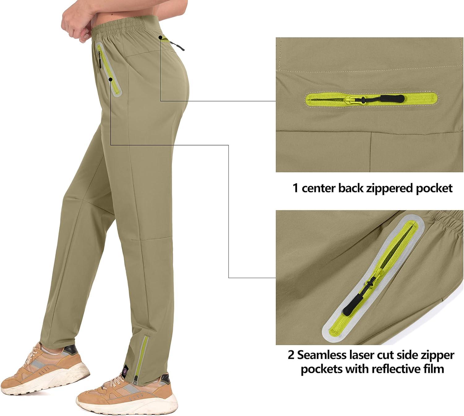 imageLittle Donkey Andy Womens Quick Dry Lightweight Stretch Golf Pants Hiking TravelDark Khaki
