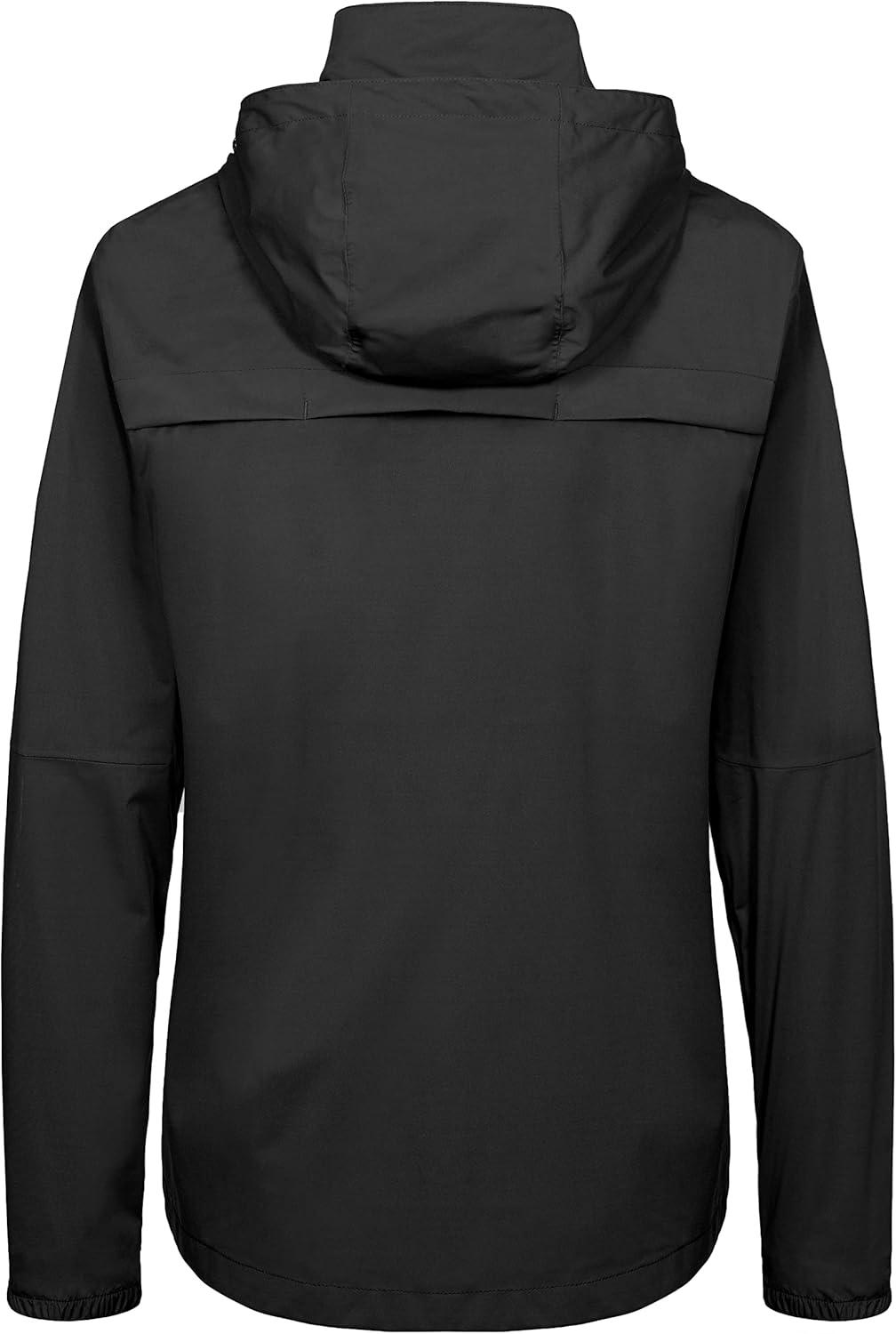 imageLittle Donkey Andy Womens Waterproof Cyling Jackets Rain Running Coats Lightweight Windproof PackableUpgraded Black