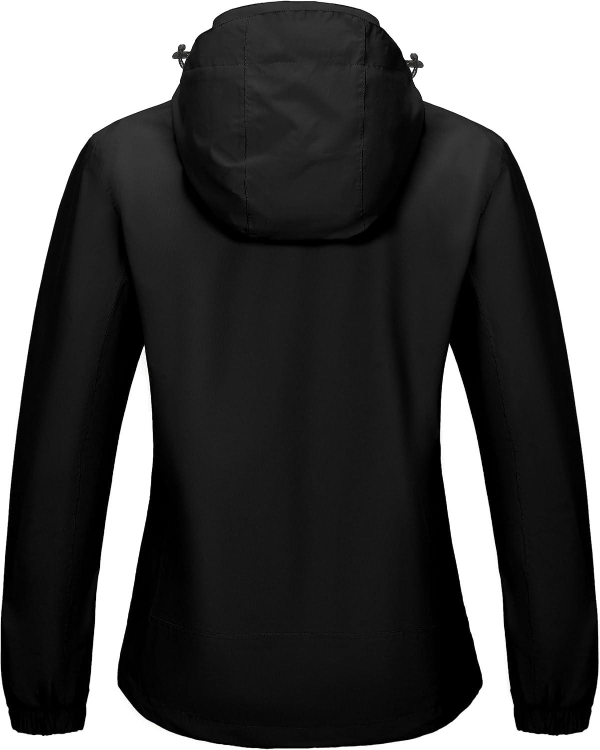 imageLittle Donkey Andy Womens Waterproof Rain Jacket Lightweight Hooded Raincoat for Travel Hiking Golf