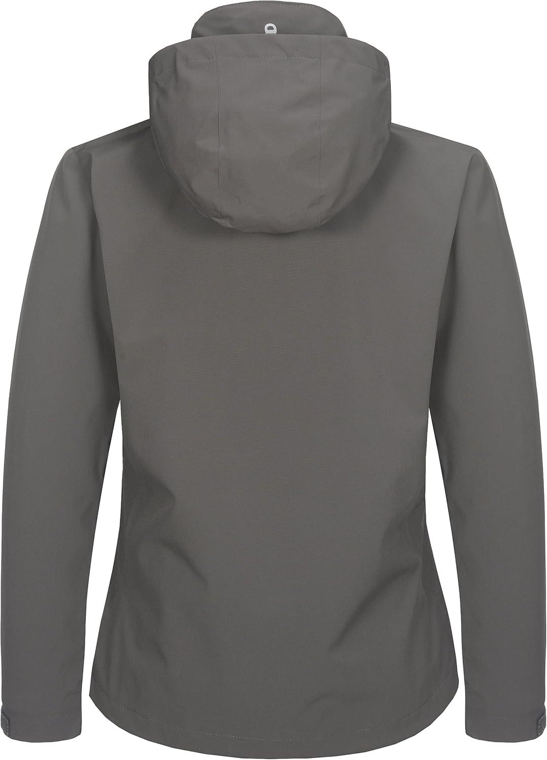 imageLittle Donkey Andy Womens Waterproof Rain Jacket Lightweight Windbreaker Breathable Raincoat with Hood for Outdoor HikingGrey