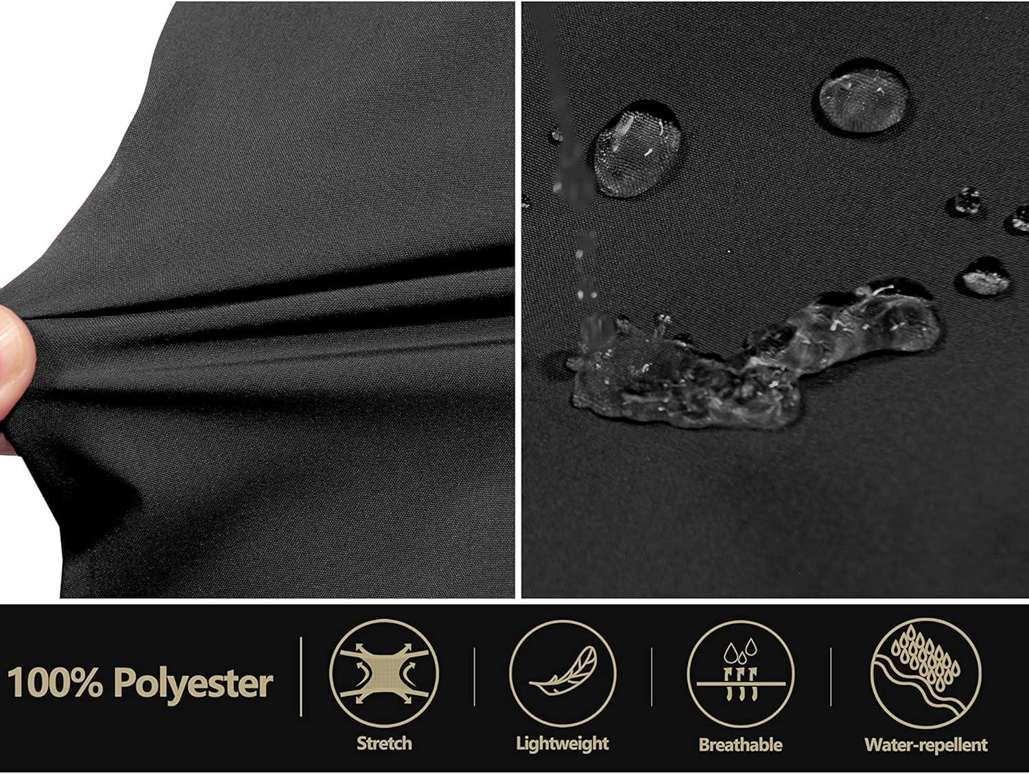 imageLittle Donkey Andy Womens Waterproof Rain Pants Lightweight Breathable Rainproof Pants for Outdoor Hiking GolfBlack