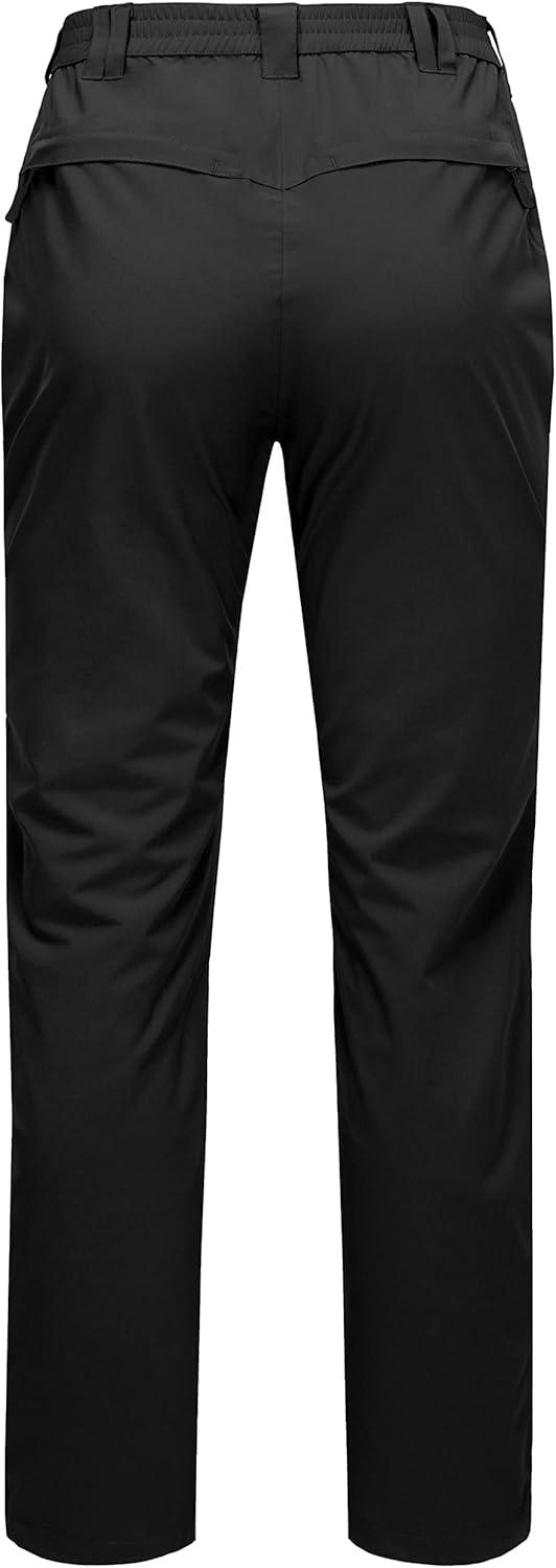 imageLittle Donkey Andy Womens Waterproof Rain Pants Lightweight Breathable Rainproof Pants for Outdoor Hiking GolfBlack