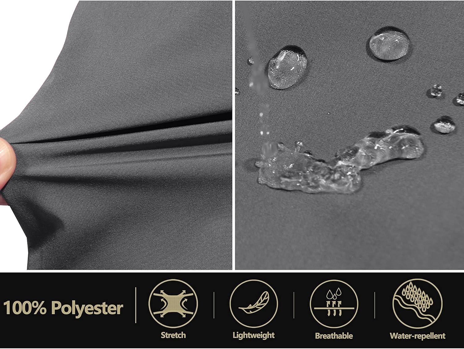 imageLittle Donkey Andy Womens Waterproof Rain Pants Lightweight Breathable Rainproof Pants for Outdoor Hiking GolfGrey