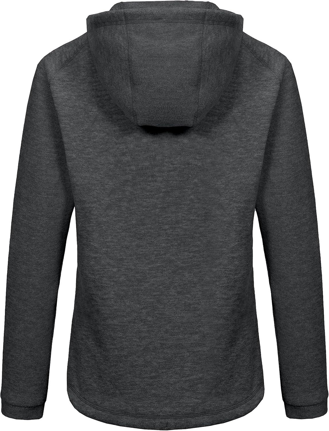 imageLittle Donkey Andy Womens Winter Warm Polar Fleece Pullover Hoodie Lightweight Thermal Sweatshirts Running HikingDark Grey Heather
