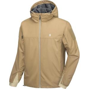 Little Donkey Andy Men’s Lightweight Insulated Jacket Windproof Water Resistant Warm Active Hooded Coat for Hiking Outdoor(Sage)