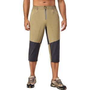 Little Donkey Andy Men’s Quick Dry 3/4 Pants Capri Shorts Lightweight Hiking Running Travel Casual