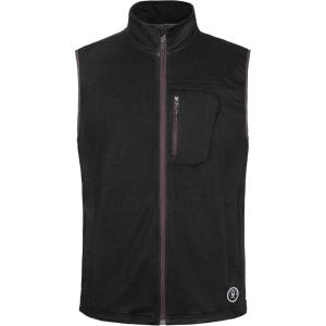 Little Donkey Andy Men’s Warm Fleece Vest Windproof Sleeveless Full-Zip Jacket for Golf Hiking Running Travel(Black)