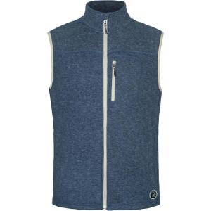 Little Donkey Andy Men’s Warm Fleece Vest Windproof Sleeveless Full-Zip Jacket for Golf Hiking Running Travel(Blue)