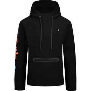 Little Donkey Andy Men’s Water Repellent Hoodies with Fleece Lined, Thermal Pullover Hooded Sweatshirt UPF50+