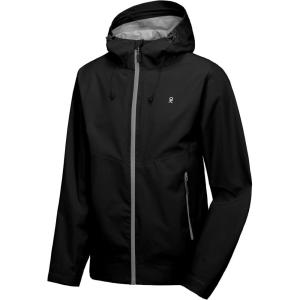 Little Donkey Andy Men’s Waterproof Rain Jacket High-Perfomance Lightweight Rain Shell for Golf Hiking S-XXL(F1.black)