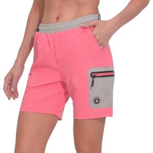 Little Donkey Andy Women’s 7 Inches Quick Dry Golf Shorts Stretch Athletic Shorts with Liner, Laser-Cutting Pockets(Pink Heather)