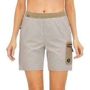 Little Donkey Andy Women’s 7″ Running Shorts with Liner Quick Dry Stretch Athletic Workout Shorts with Zipper Pockets