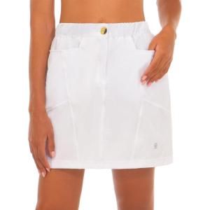 Little Donkey Andy Women’s Athletic Skort Skirts UPF 50+ Quick Dry Golf Tennis Causal Skirt with Pockets(7.white)