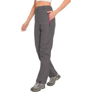 Little Donkey Andy Women’s Lightweight Rain Pants Water Resistant Hiking Golf Pants Outdoor Tactical Fishing Pants(Pewter)