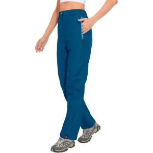 Little Donkey Andy Women’s Lightweight Rain Pants Water Resistant Hiking Golf Pants Outdoor Tactical Fishing Pants(Vallarta Blue)