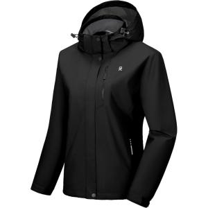 Little Donkey Andy Women’s Waterproof Rain Jacket Lightweight Hooded Raincoat for Travel Hiking Golf