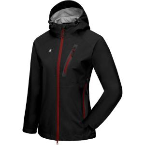 Little Donkey Andy Women’s Waterproof Rain Jacket Ultra-Lightweight Rain Shell for Cycling Running Biking(E1.black【ultra Lightweight】)