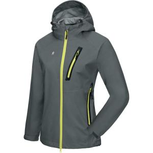 Little Donkey Andy Women’s Waterproof Rain Jacket Ultra-Lightweight Rain Shell for Cycling Running Biking(E4.grey【ultra Lightweight】)