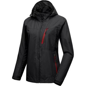 Little Donkey Andy Women’s Waterproof Rain Jacket with Hood Breathable Lightweight Windbreaker Rain Shell Coat