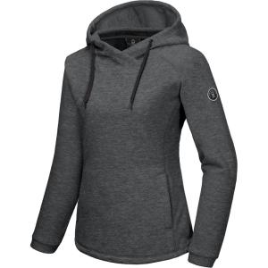 Little Donkey Andy Womens Winter Warm Polar Fleece Pullover Hoodie Lightweight Thermal Sweatshirts Running Hiking(Dark Grey Heather)