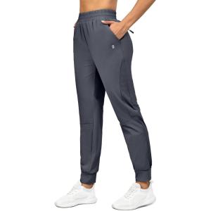 Little Donkey Andy Women’s Stretch Joggers with Pockets, Quick-Dry Lightweight Running Pants for Women(Dark Grey)