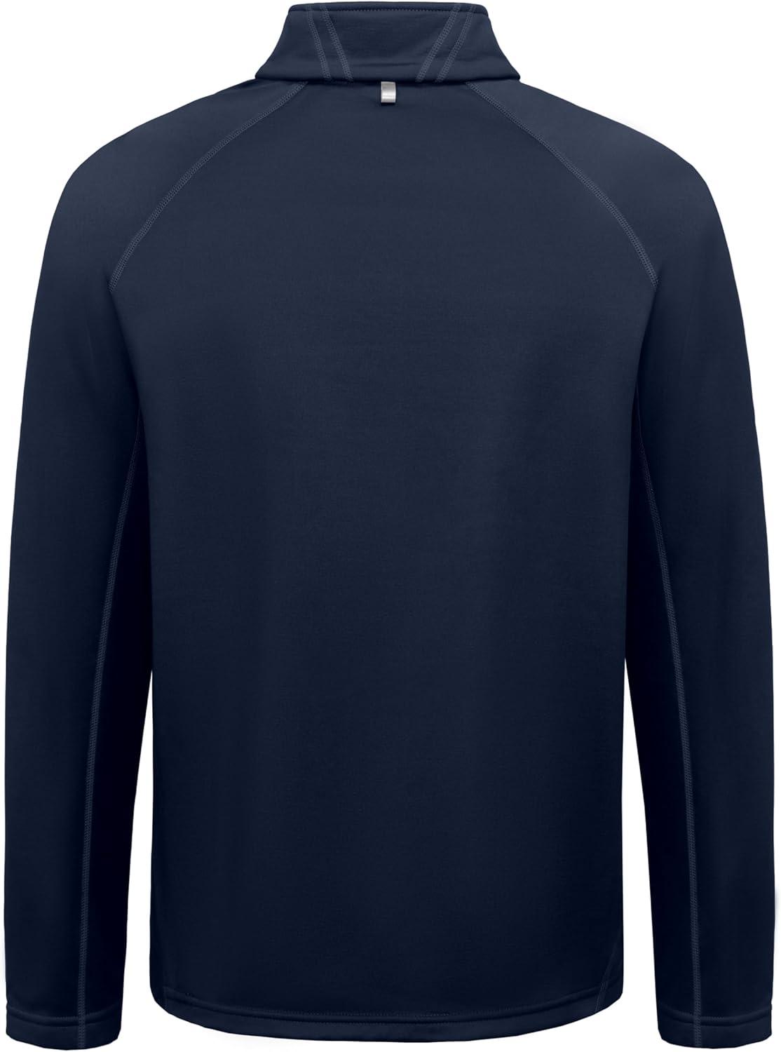 imageLittle Donkey Andy Mens Fleece Running Pullover Quarter Zip Long Sleeve Warm Sweatshirts Athletic Workout ShirtsNavy