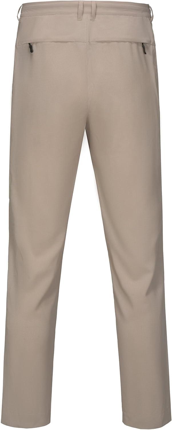 imageLittle Donkey Andy Mens Quick Dry Hiking Pants Classic Fit Lightweight Trousers with 6 Pockets Casual Outdoor Travel GolfKhaki