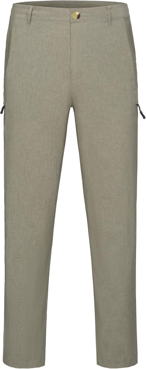 imageLittle Donkey Andy Mens Quick Dry Hiking Pants Classic Fit Lightweight Trousers with 6 Pockets Casual Outdoor Travel GolfSage