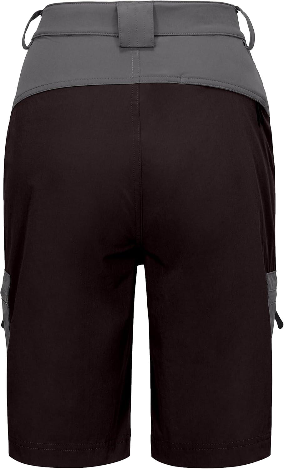 imageLittle Donkey Andy Womens Lightweight Quick Dry Hiking Shorts Golf Shorts Zippered PocketsGray
